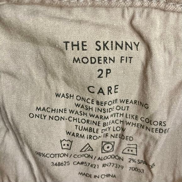 Ann Taylor Modern Fit jeans petite ladies size 2 light brown stretch denim pants - Picture 4 of 4